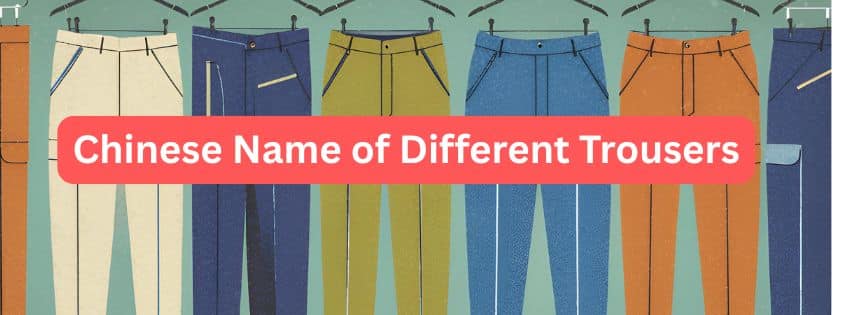 cover image of post Chinese Name of Different Trousers